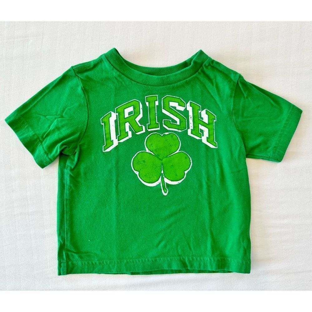 12M Irish T-Shirt with Green Shamrock